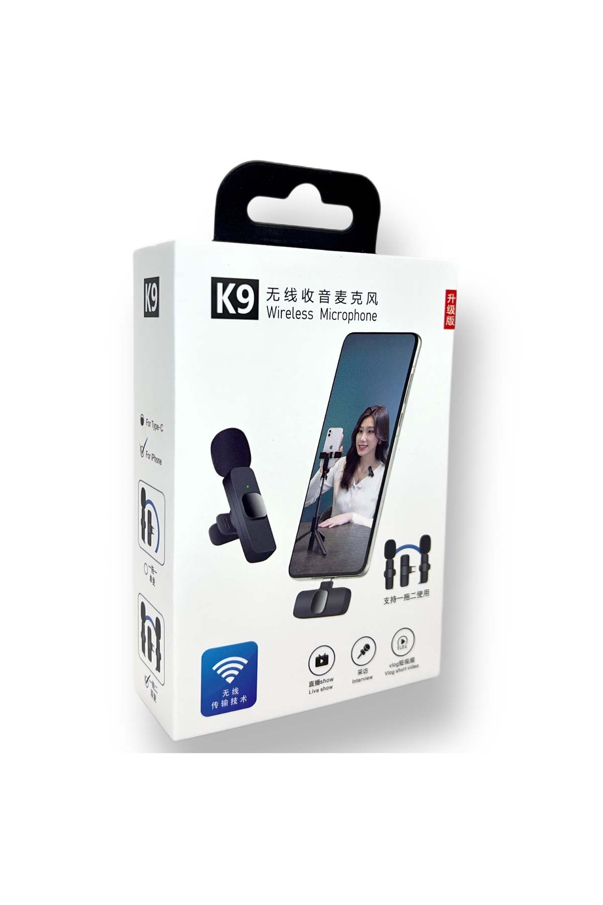 1_org_zoom (11) Kablosuz Yaka Mikrofonu 2'li Mini Wireles Lightning Mikrofon | Youtube, Tiktok, Canlı Yayın için - Görsel 4