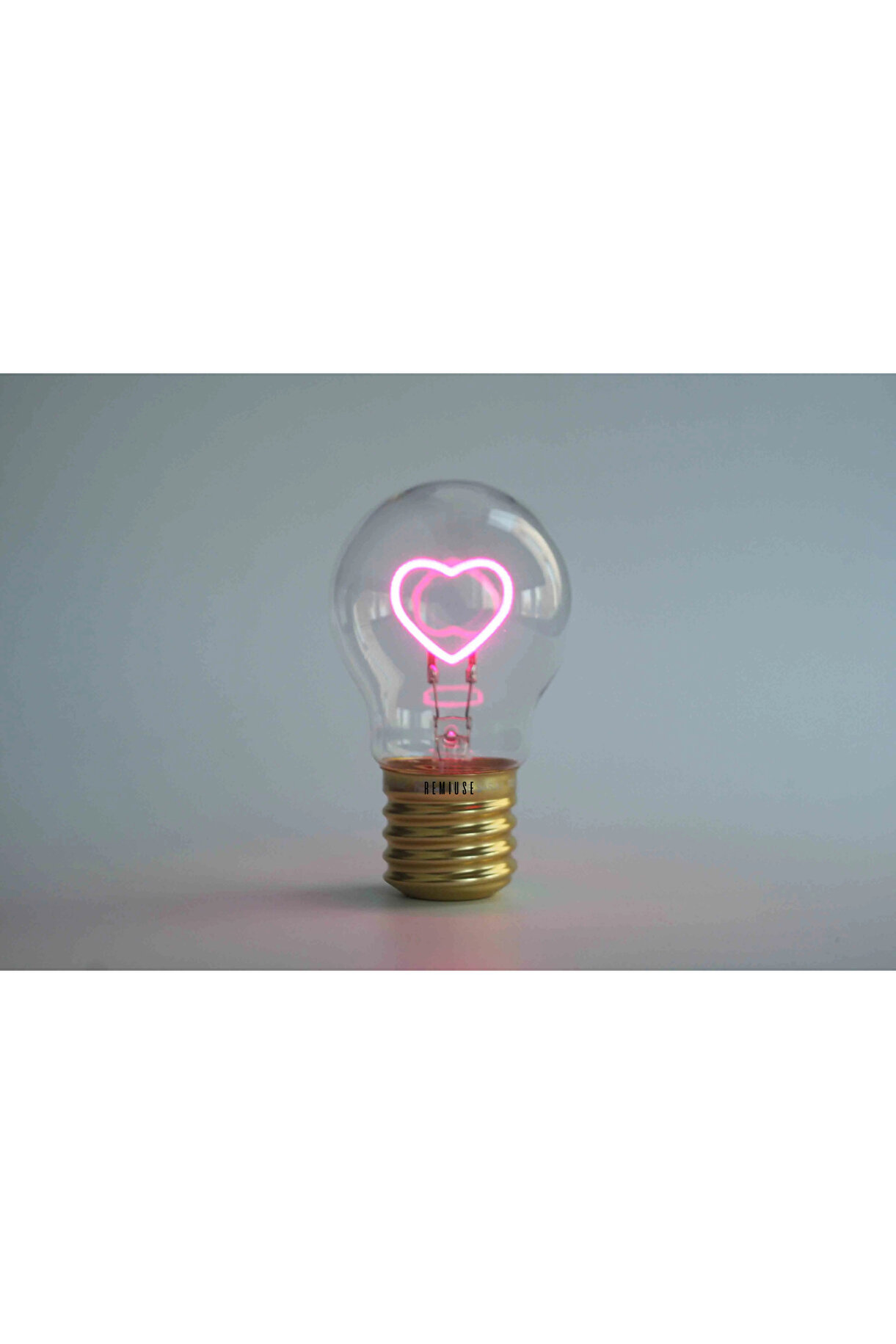 1_org_zoom (2) Kalp Figürlü Type-C Şarjlı Masaüstü LED Dekoratif Gece Lambası - Pembe Işık - Görsel 1