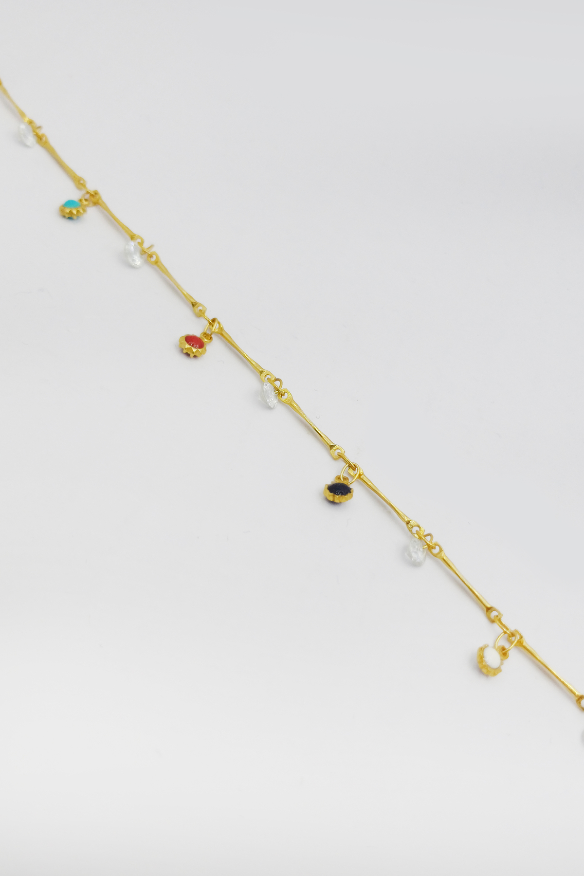 Gold Çelik Zirkon Taşlı Halhal | Suya Dayanıklı Plaj ve Yazlık Kadın Halhal Gold Çelik Zirkon Taşlı Halhal | Suya Dayanıklı Plaj ve Yazlık Kadın Kararmaz Halhal - Görsel 2