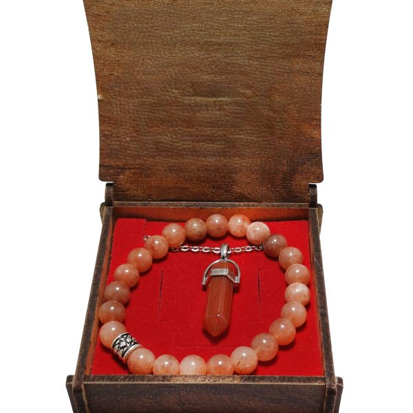 Akik Doğal Taşlı Bileklik ve Çivi Kesim Kolye Seti | Koruma, Denge ve Kararlılık