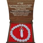 Ay Taşı Bileklik ve Çivi Kesim Kolye Seti | Doğal Taş Kombin Set