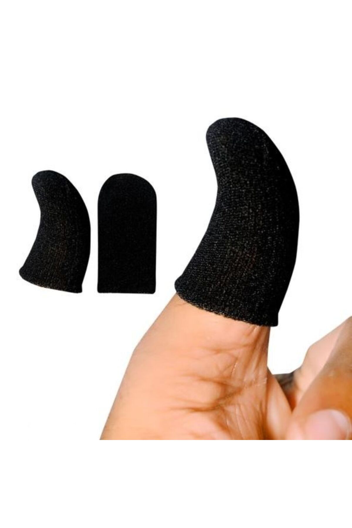 1_org_zoom (27) Mobil Oyun Parmak Eldivenleri Terlemeyi Önleyen Hassas Dokunmatik Eldiven | 2 Parmaklık | Terletmez Kumaş PUBG & Mobile Legends Parmaklık - Görsel 1