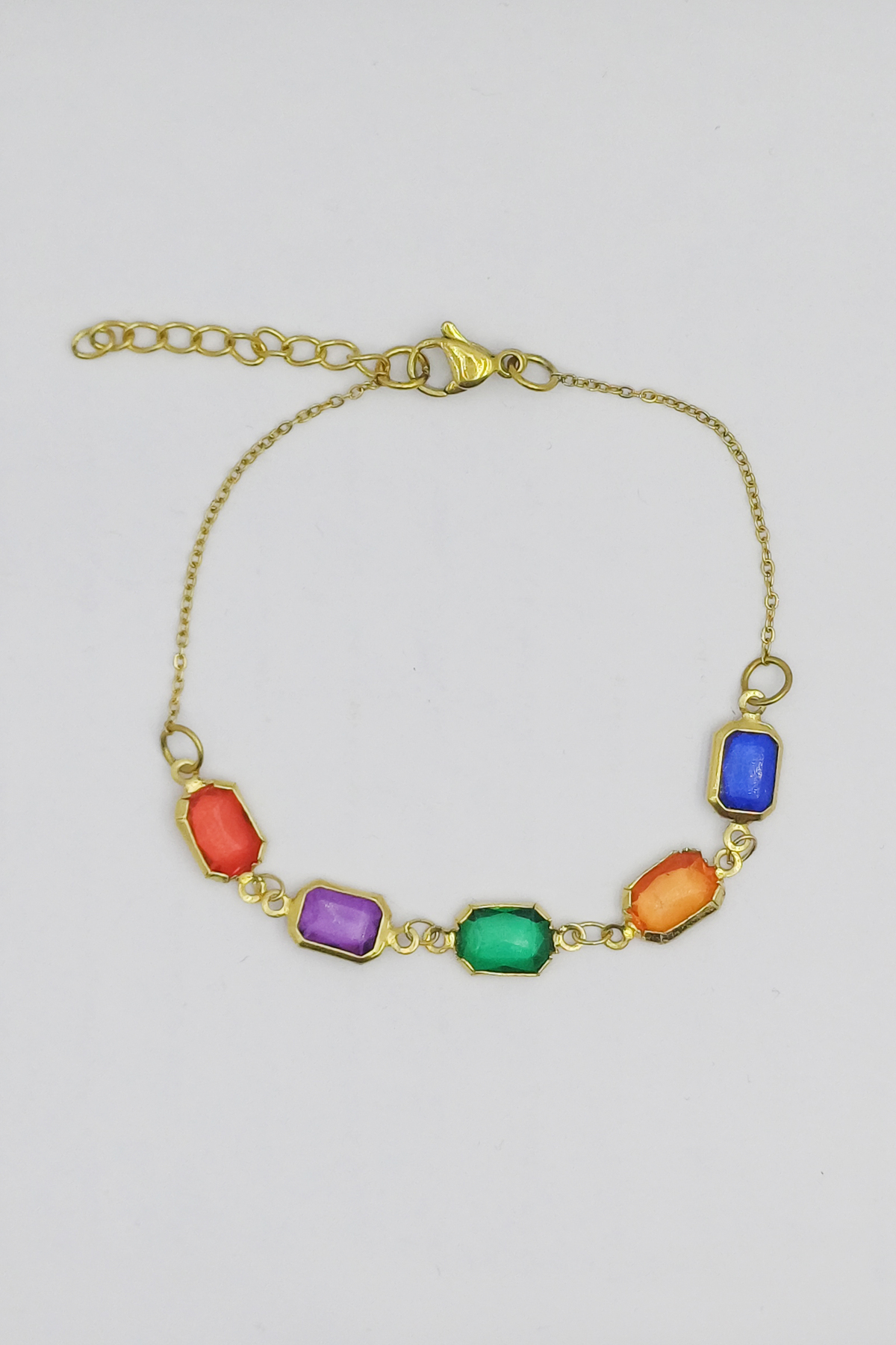 1_org_zoom (28) Zirkon Beş Taşlı Çelik Bileklik | Pırlanta Işıltısında Kararmaz Çelik Bilezik - Görsel 2