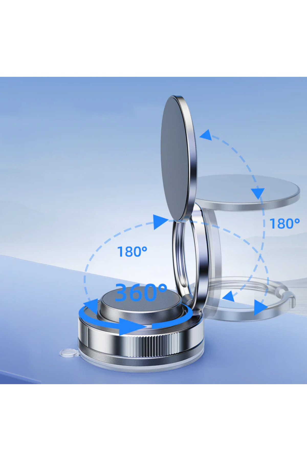 1_org_zoom (33) Manyetik Magsafe Uyumlu Araç Telefon Tutucu 360 Derece Dönen Yüksek Kaliteli Telefon Tutucu - Görsel 6