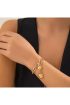 Kalpten Kalbe Çelik Zincir Gold Kadın Bileklik | Kararmaz, Suya Dayanıklı, Sonsuz Aşk - Görsel 2