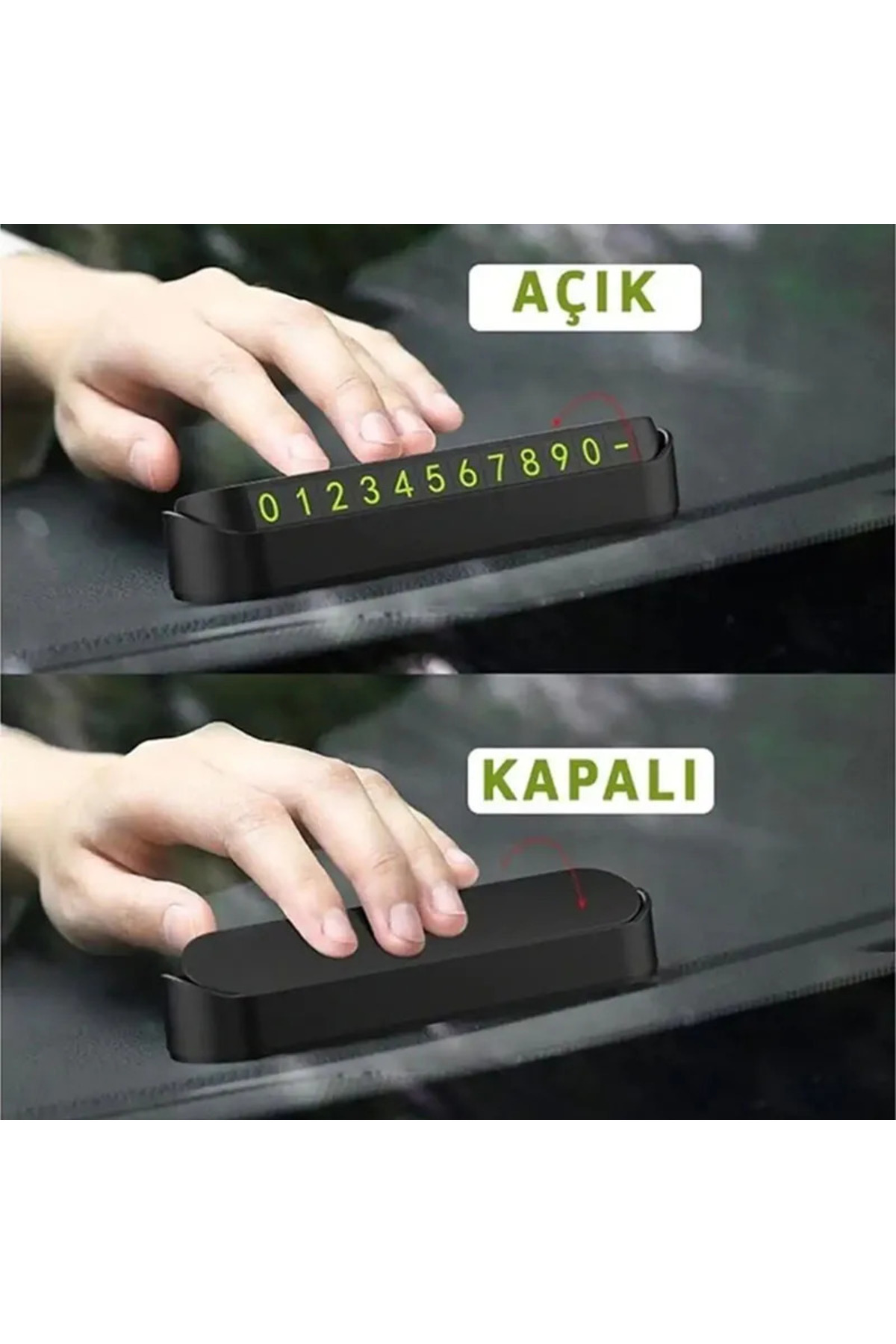 1_org_zoom (39) Araç Park Telefon Numaratörü Mıknatıslı Aç Kapa Sistem Parkmatik - Görsel 2