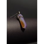 Çivi Kesim Akik Doğal Taş Çelik Kolye | Koruyucu, Antialerjik, Kararmaz