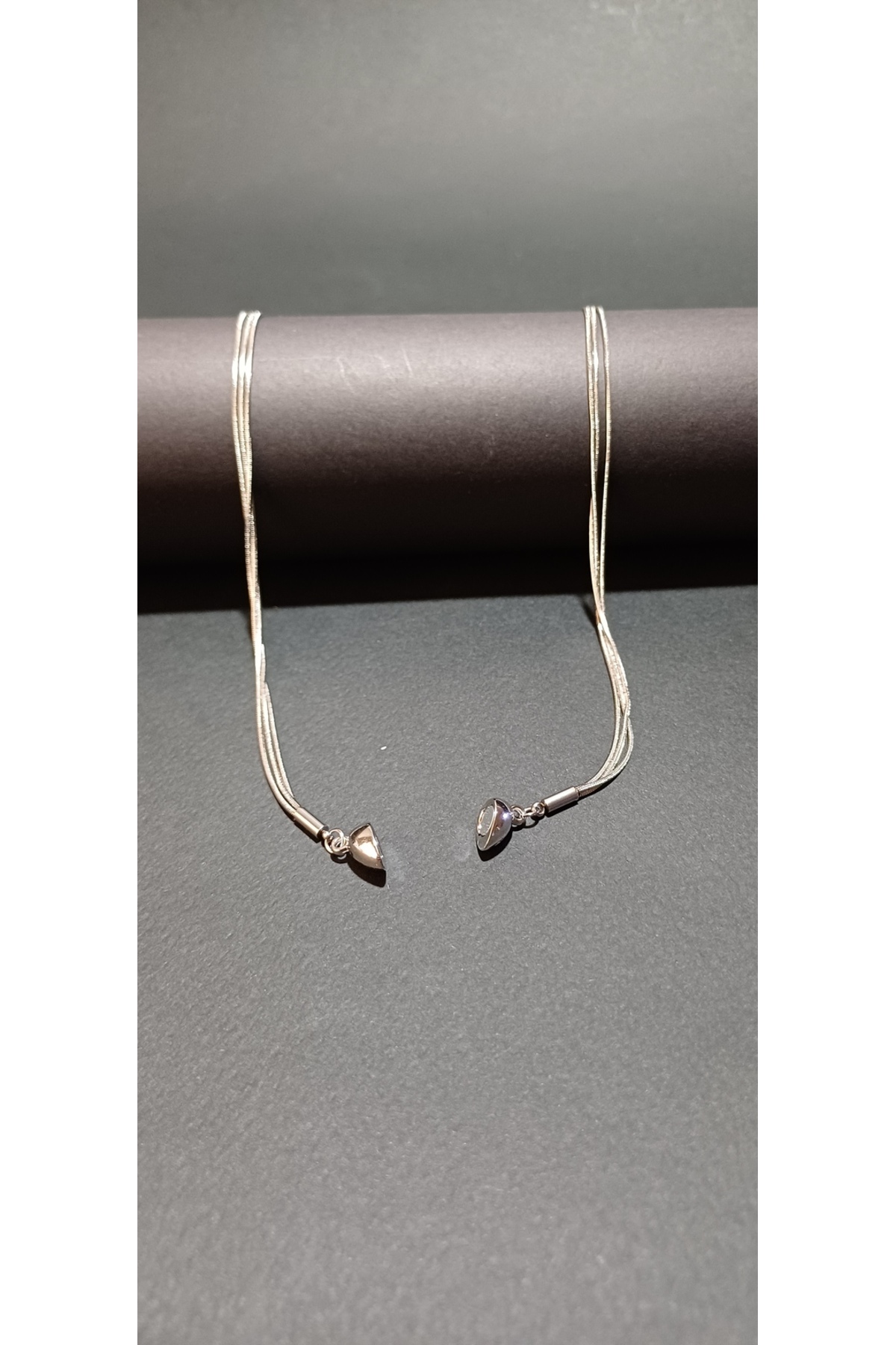 1_org_zoom (49) Mıknatıslı Kalpli Üçlü İtalyan Zincir Xuping Kolye - Görsel 4