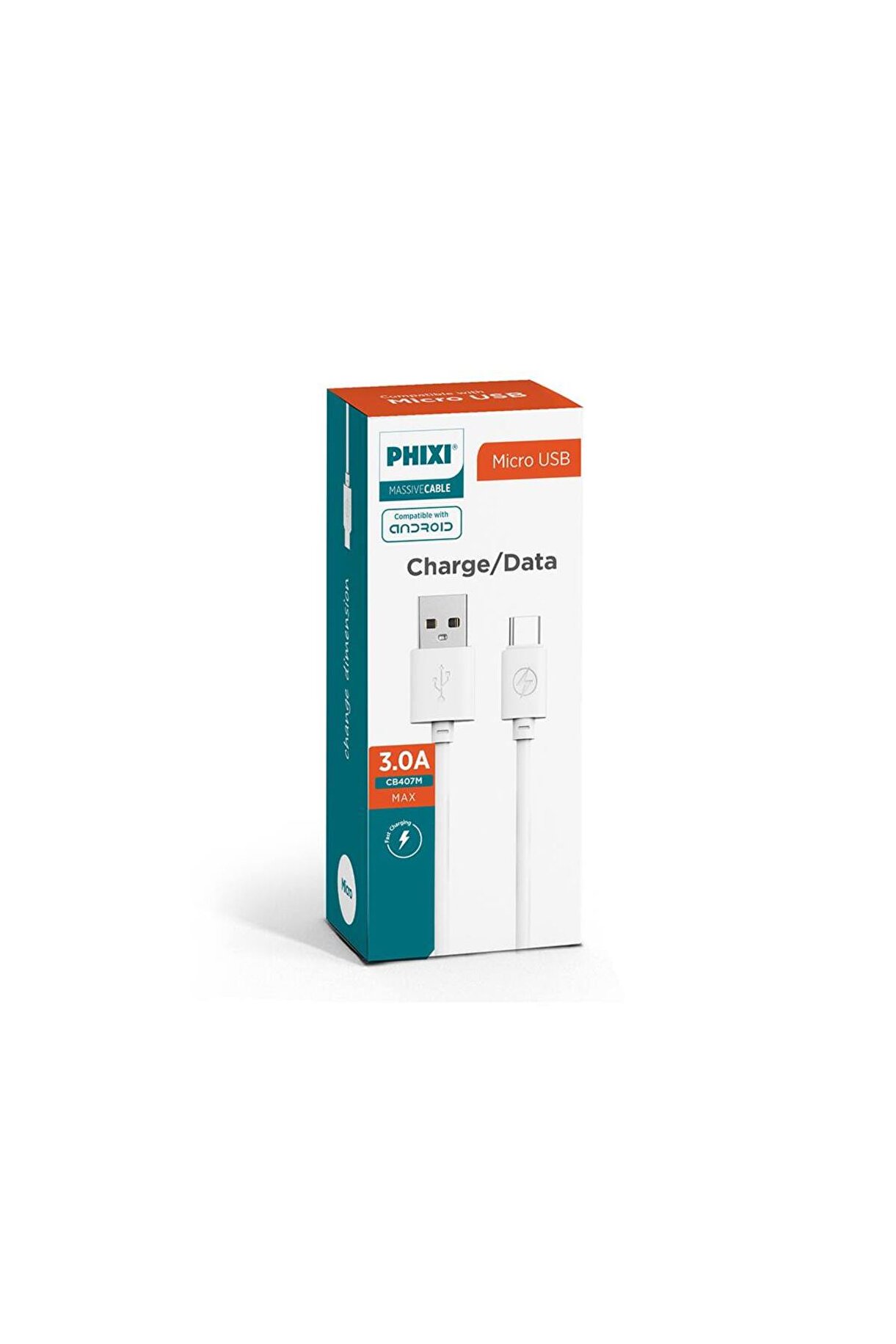 1_org_zoom (9) CB407M 3.0A Micro USB Hızlı Şarj ve Data Kablosu (1 Metre) - Görsel 1