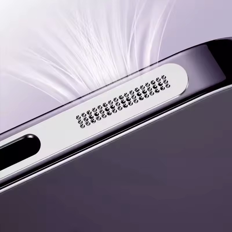 filtre3 iPhone Alt Hoparlör Koruyucu Sticker Toz Filtresi | Toz Geçirmez Mikrofon Izgara Bandı | 2'li Paket - Görsel 3