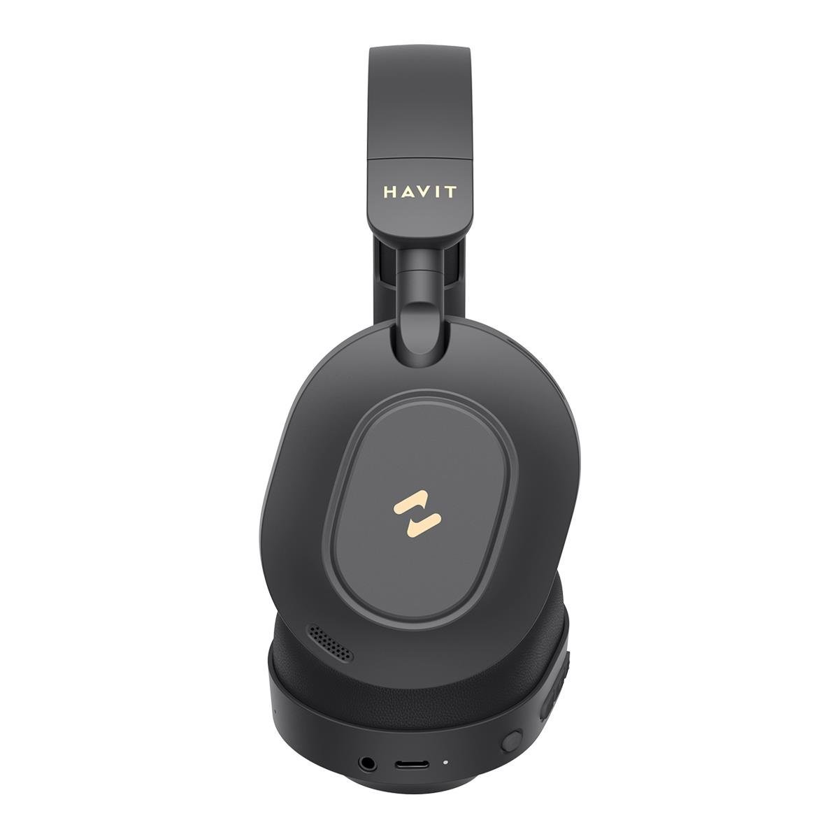 havit-h668bt-anc-bluetooth-kulakustu-k-99c0b9 H668BT ANC Bluetooth Kulaküstü Kulaklık - 80 Saat, Anc, Çift Cihaz Desteği, Hi-Res Audio - Görsel 4