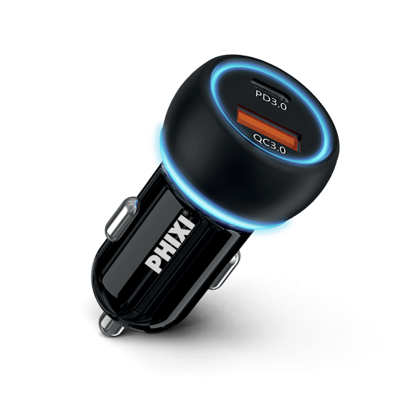 UPD4260 60W Çift Çıkışlı Araç Şarj Adaptörü | PD Power Delivery ve QC 3.0 Hızlı Şarj