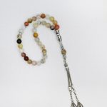 Rutil Kuvars Doğal Taş Tesbih