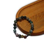 Ok Detaylı Akik Doğal Taş Bileklik | Hedef, Cesaret ve Koruma Sembolü, Elastik