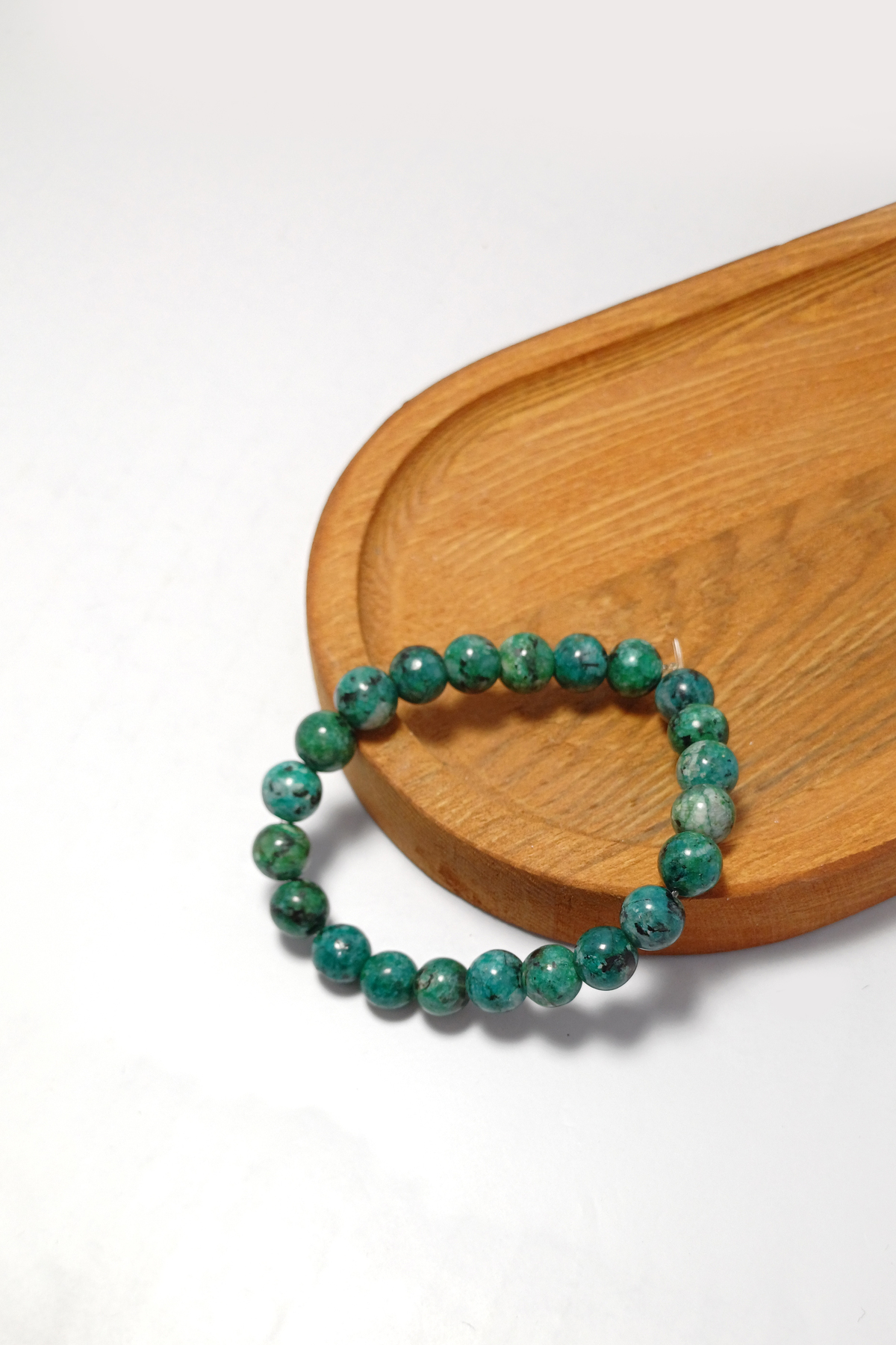 REMIUSE Doğal Ceyt Taşı Bileklik | Şans, Zenginlik ve Kalp Çakrası Desteği, Elastik Doğal Ceyt Taşı Bileklik | Şans, Zenginlik ve Kalp Çakrası Desteği, Elastik - Görsel 1