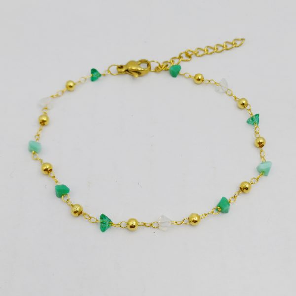 Zirkon Taşlı Çelik Bileklik | Lüks Su Yolu Modeli, Paslanmaz ve Kararmaz 316L Çelik