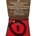 Oniks Doğal Taşlı Bileklik ve Çivi Kesim Kolye Seti | Güç, Odaklanma ve Koruma Enerjisi