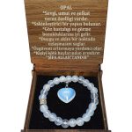 Opal Doğal Taşlı Bileklik ve Kalp Kolye Seti | Aşk, Yaratıcılık ve Duygusal Denge