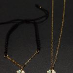 Yonca Çelik Kolye Bileklik İkili Set | Dört Yapraklı Şans Sembolü, Kararmaz Paslanmaz Çelik